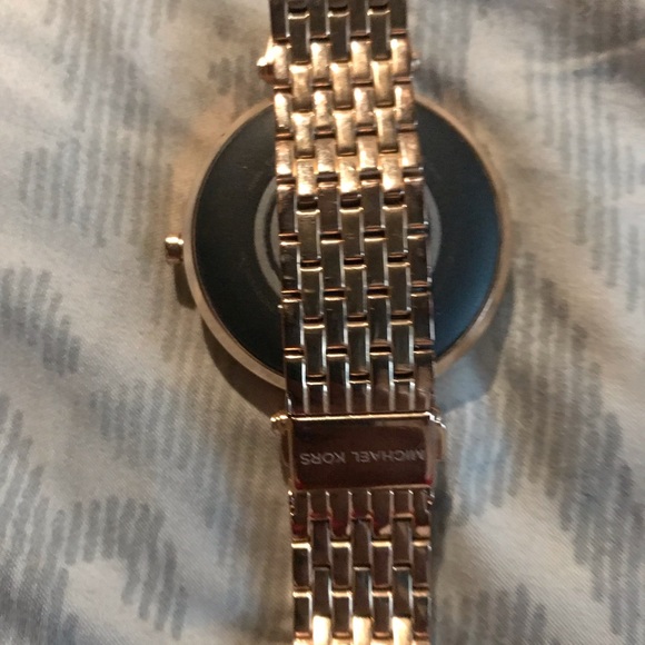 Mk rose gold diamond smart watch